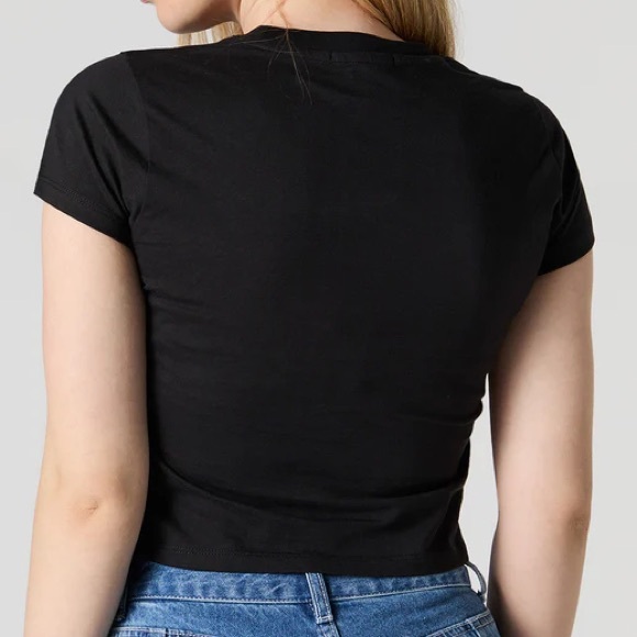 NWT — Sequin “Whatever” Baby T–Shirt — Forever 21 - Picture 2 of 3